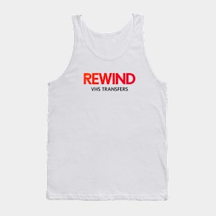 Rewind Black Tank Top